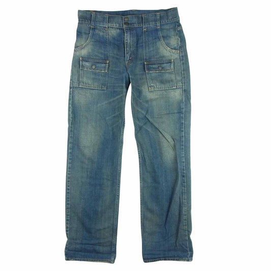 Levi's リーバイス 20676 ブッシュパンツ 復刻 デニム パンツ カーゴ オレンジタブ インディゴブルー系 34【中古】