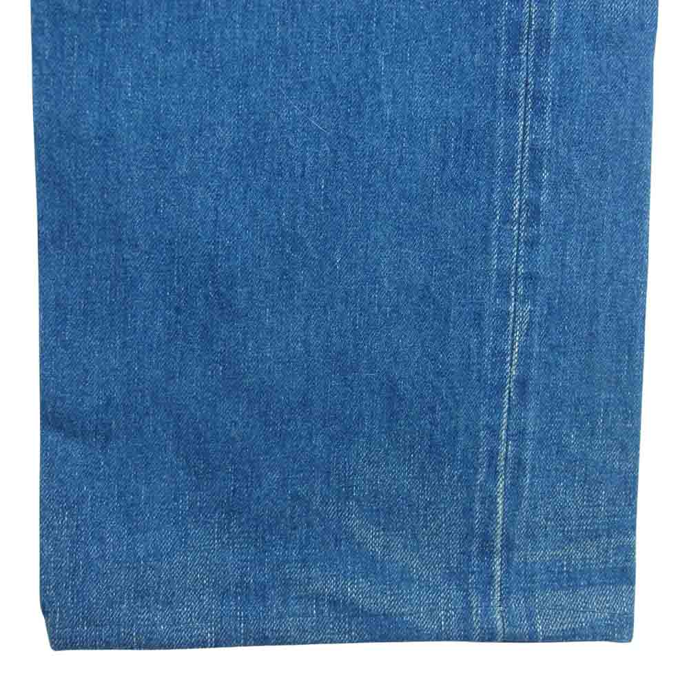 REMI RELIEF レミレリーフ ダメージ＆リベア加工 デニム パンツ コットン 日本製 インディゴブルー系 XL【中古】