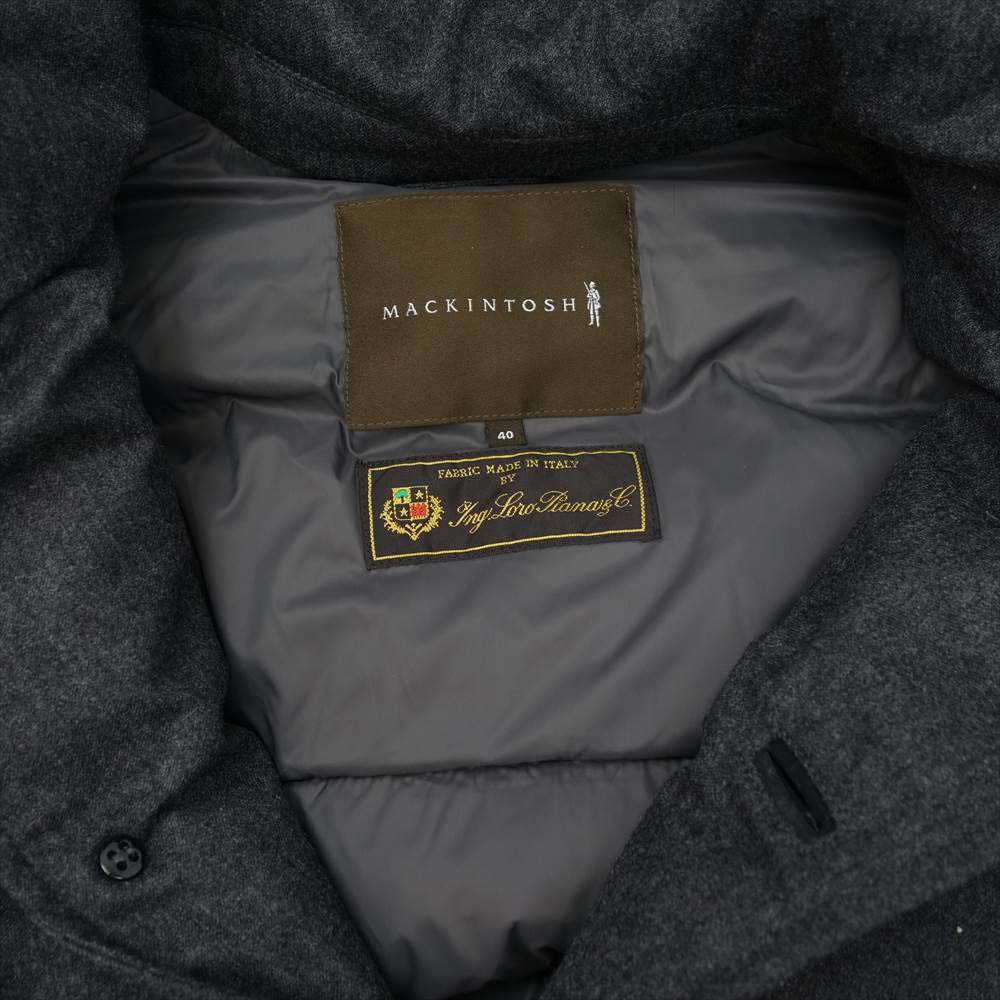 Mackintosh マッキントッシュ 国内正規品 LORO PIANA ロロピアーナ NO.B/C ウール ダウンコート  グレー系 40【美品】【中古】