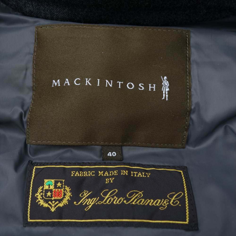 Mackintosh マッキントッシュ 国内正規品 LORO PIANA ロロピアーナ NO.B/C ウール ダウンコート  グレー系 40【美品】【中古】