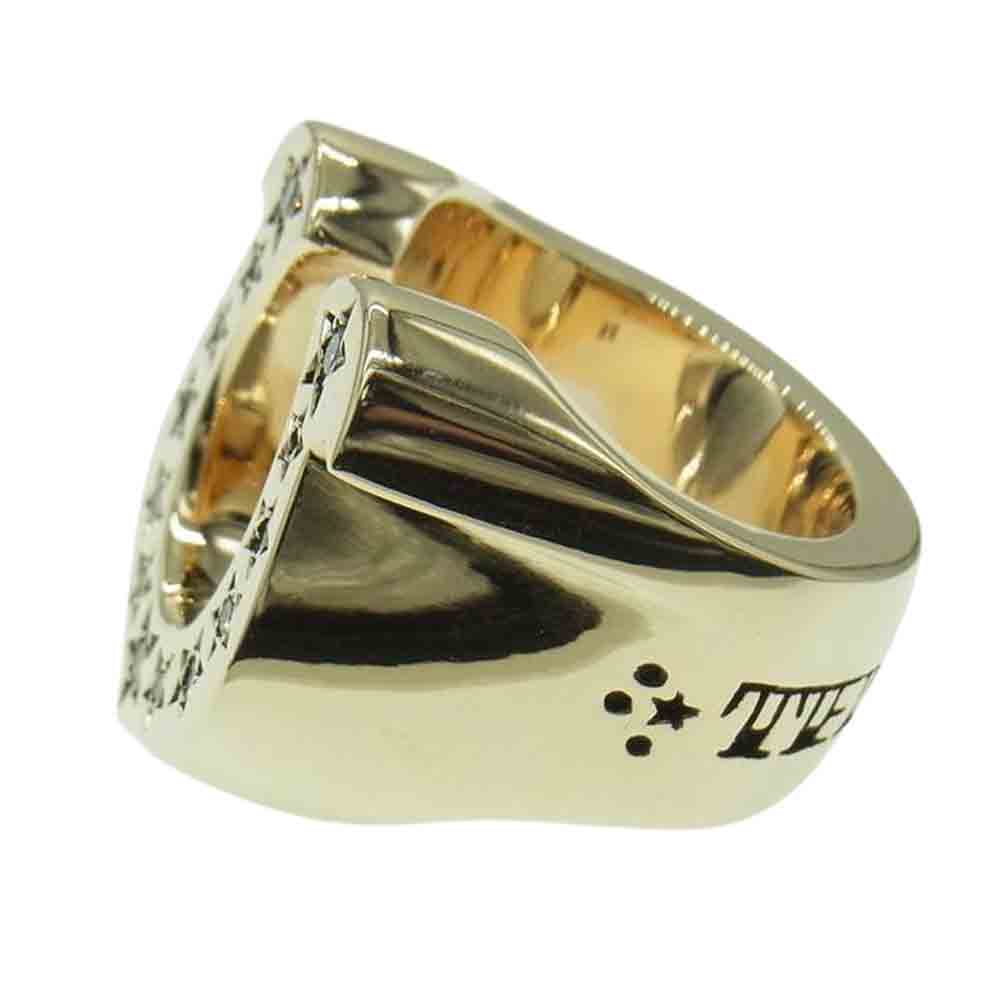 TENDERLOIN テンダーロイン 新品仕上げ済み T-H.S RING STONE 8K ダイヤ ホースシュー リング ゴールド系【極上美品】【中古】