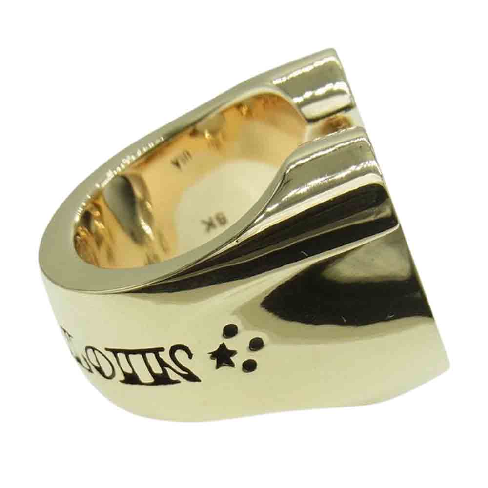 TENDERLOIN テンダーロイン 新品仕上げ済み T-H.S RING STONE 8K ダイヤ ホースシュー リング ゴールド系【極上美品】【中古】