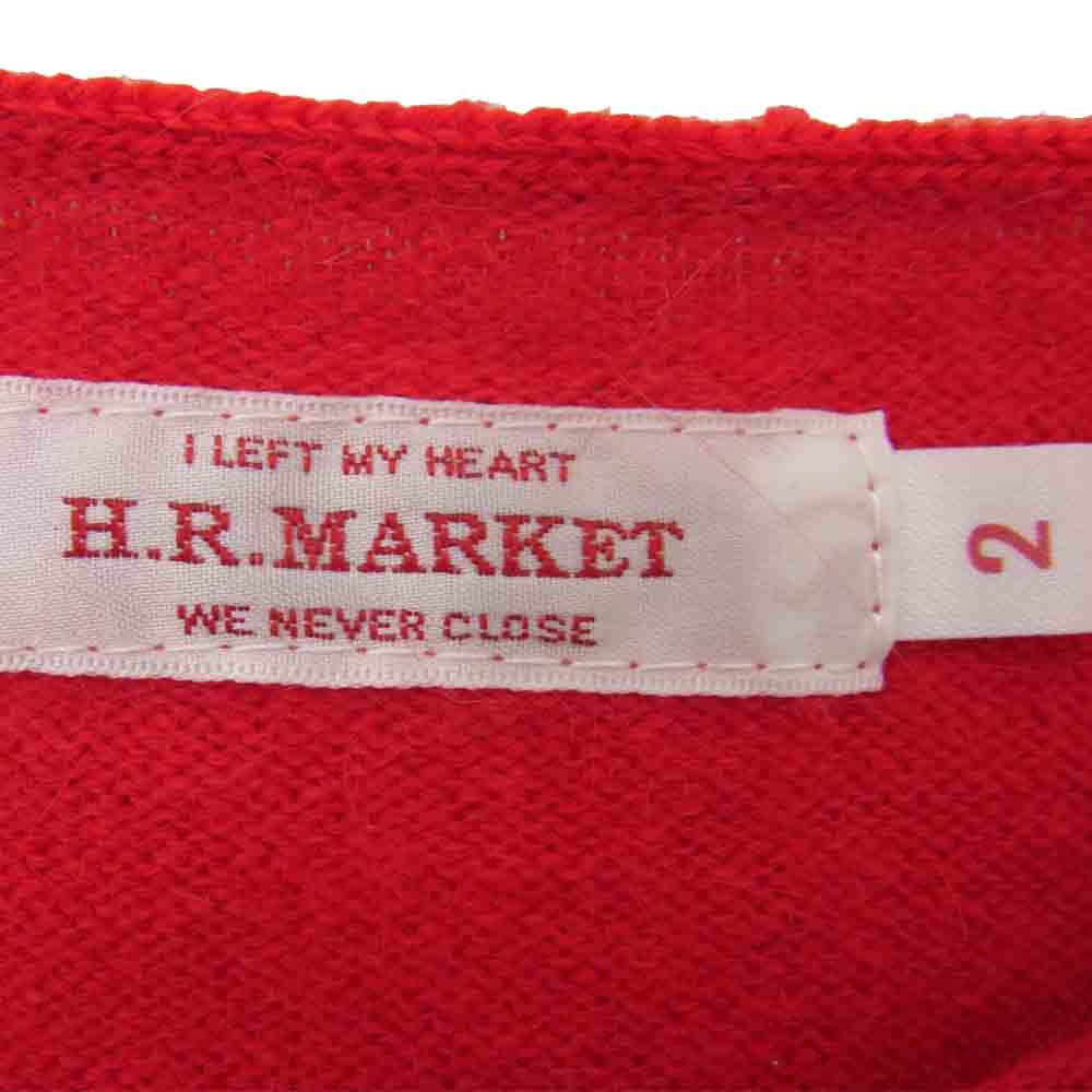 HOLLYWOOD RANCH MARKET ハリウッドランチマーケット ウール ニット セーター レッド系 2【中古】