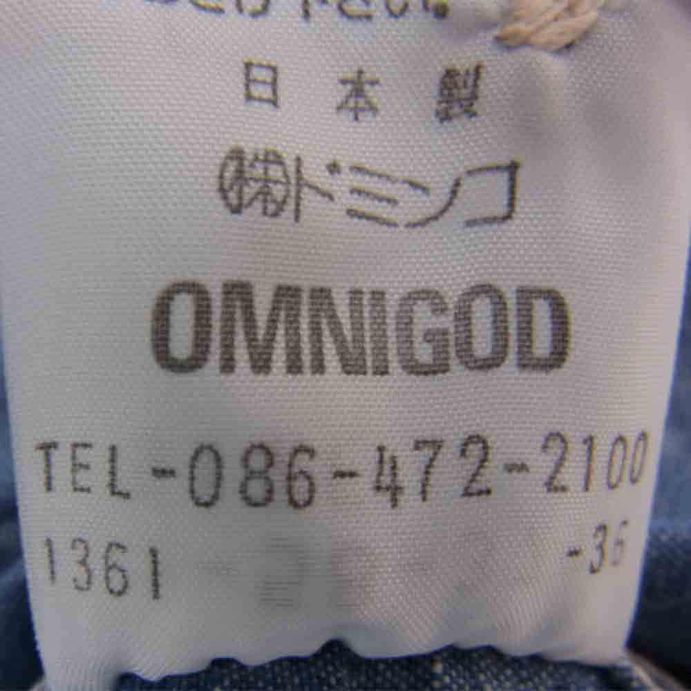 OMNIGOD オムニゴッド シャンブレー シャツ ブルー系 4【中古】