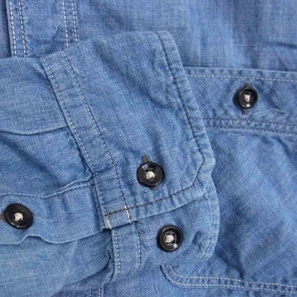 OMNIGOD オムニゴッド シャンブレー シャツ ブルー系 4【中古】
