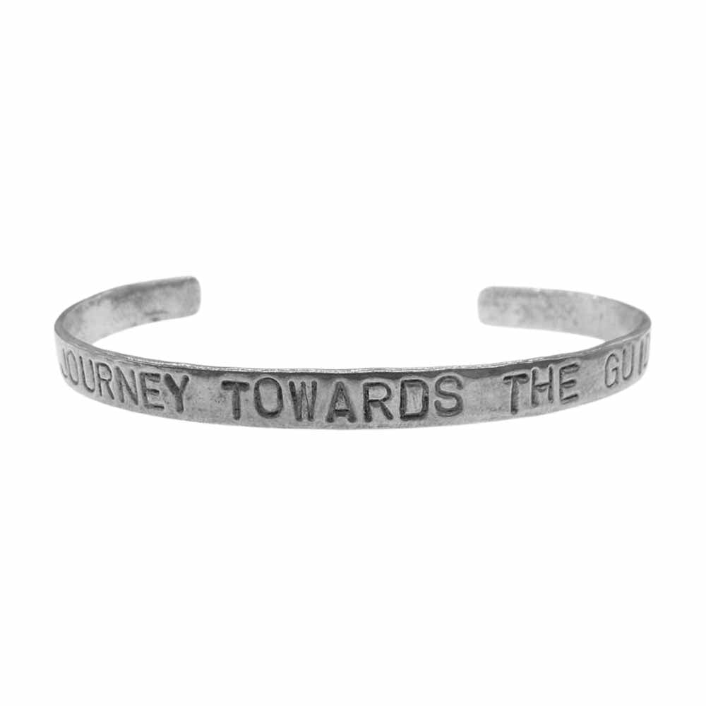 HOLLYWOOD RANCH MARKET ハリウッドランチマーケット メッセージ ブレスレット LIFE IS A JOURNEY TOWARD THE GUIDING LIGHT シルバー系【中古】