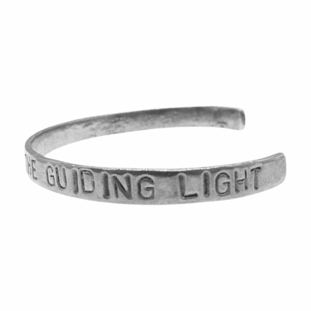 HOLLYWOOD RANCH MARKET ハリウッドランチマーケット メッセージ ブレスレット LIFE IS A JOURNEY TOWARD THE GUIDING LIGHT シルバー系【中古】