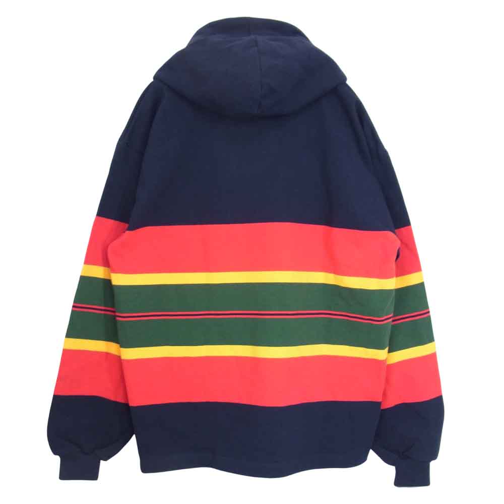 Barbarian バーバリアン Rugby Hoodie フーディ ラガーシャツ マルチカラー系 L【極上美品】【中古】
