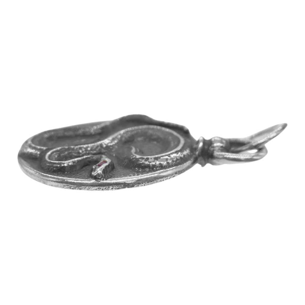 LYNCH SILVERSMITH リンチシルバースミス LNC317 HEAVY METAL ルビー スネーク ペンダント トップ シルバー系【中古】