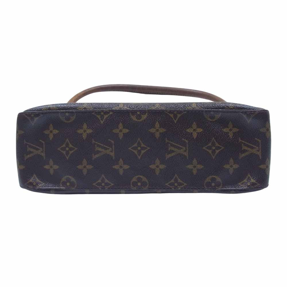 LOUIS VUITTON ルイ・ヴィトン M51147  モノグラム ミニ ルーピング バッグ ダークブラウン系【中古】
