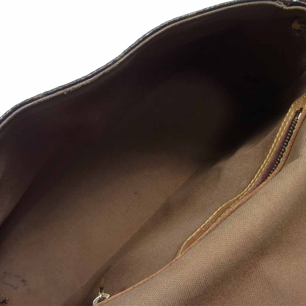 LOUIS VUITTON ルイ・ヴィトン M51147  モノグラム ミニ ルーピング バッグ ダークブラウン系【中古】