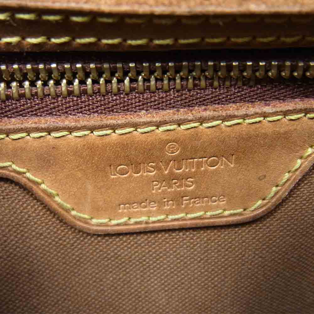 LOUIS VUITTON ルイ・ヴィトン M51147  モノグラム ミニ ルーピング バッグ ダークブラウン系【中古】