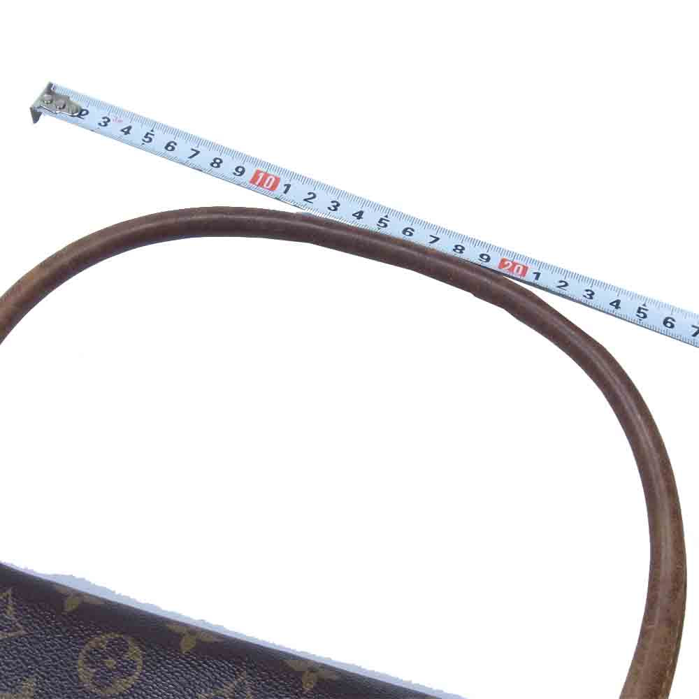 LOUIS VUITTON ルイ・ヴィトン M51147  モノグラム ミニ ルーピング バッグ ダークブラウン系【中古】