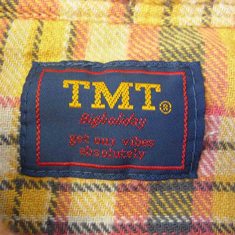 TMT ティーエムティー TSH-F1706 VINTAGE NEP CHECK SHIRTS ネップ チェック フランネル シャツ イエロー系 M【中古】