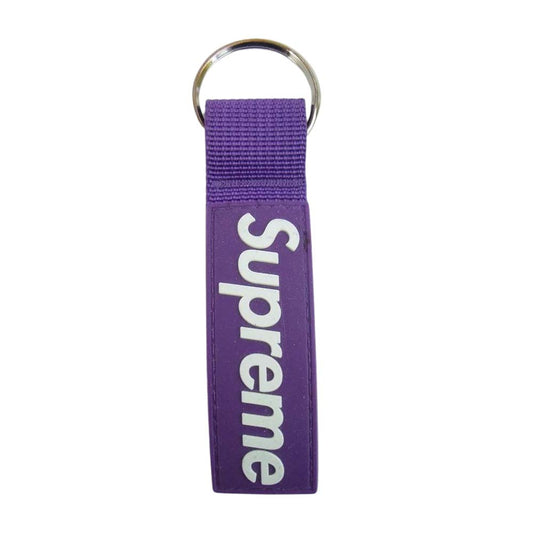 Supreme シュプリーム 20AW Webbing Keychain ウェビング キーホルダー キーチェーン パープル系【中古】