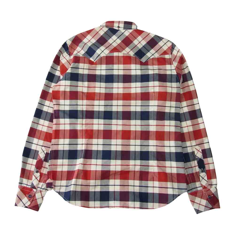 TMT ティーエムティー 19SS TSH-S19SP01 REVIVAL L/SL OX CHECK SHIRT 復刻 トリコロール オックス チェック シャツ マルチカラー系 M【極上美品】【中古】