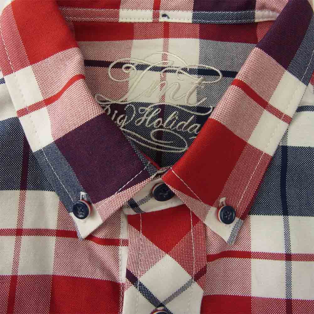 TMT ティーエムティー 19SS TSH-S19SP01 REVIVAL L/SL OX CHECK SHIRT 復刻 トリコロール オックス チェック シャツ マルチカラー系 M【極上美品】【中古】