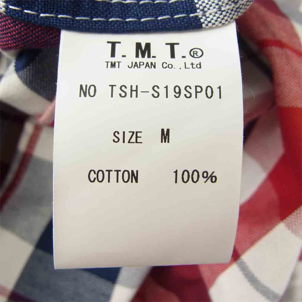 TMT ティーエムティー 19SS TSH-S19SP01 REVIVAL L/SL OX CHECK SHIRT 復刻 トリコロール オックス チェック シャツ マルチカラー系 M【極上美品】【中古】