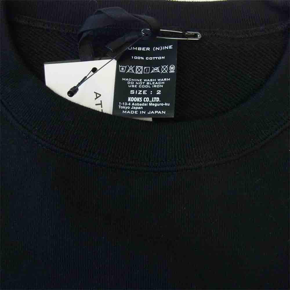 NUMBER(N)INE ナンバーナイン BI3NC006 GOTHAM CITY LARGE SWEATSHIRT ゴッサム シティ スウェット ブラック系 2【新古品】【未使用】【中古】