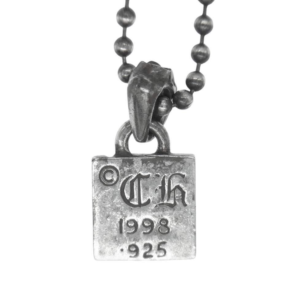 CHROME HEARTS クロムハーツ（原本無） FRAMED CH PLUS フレームド CHプラス ダイヤ ネックレス【中古】