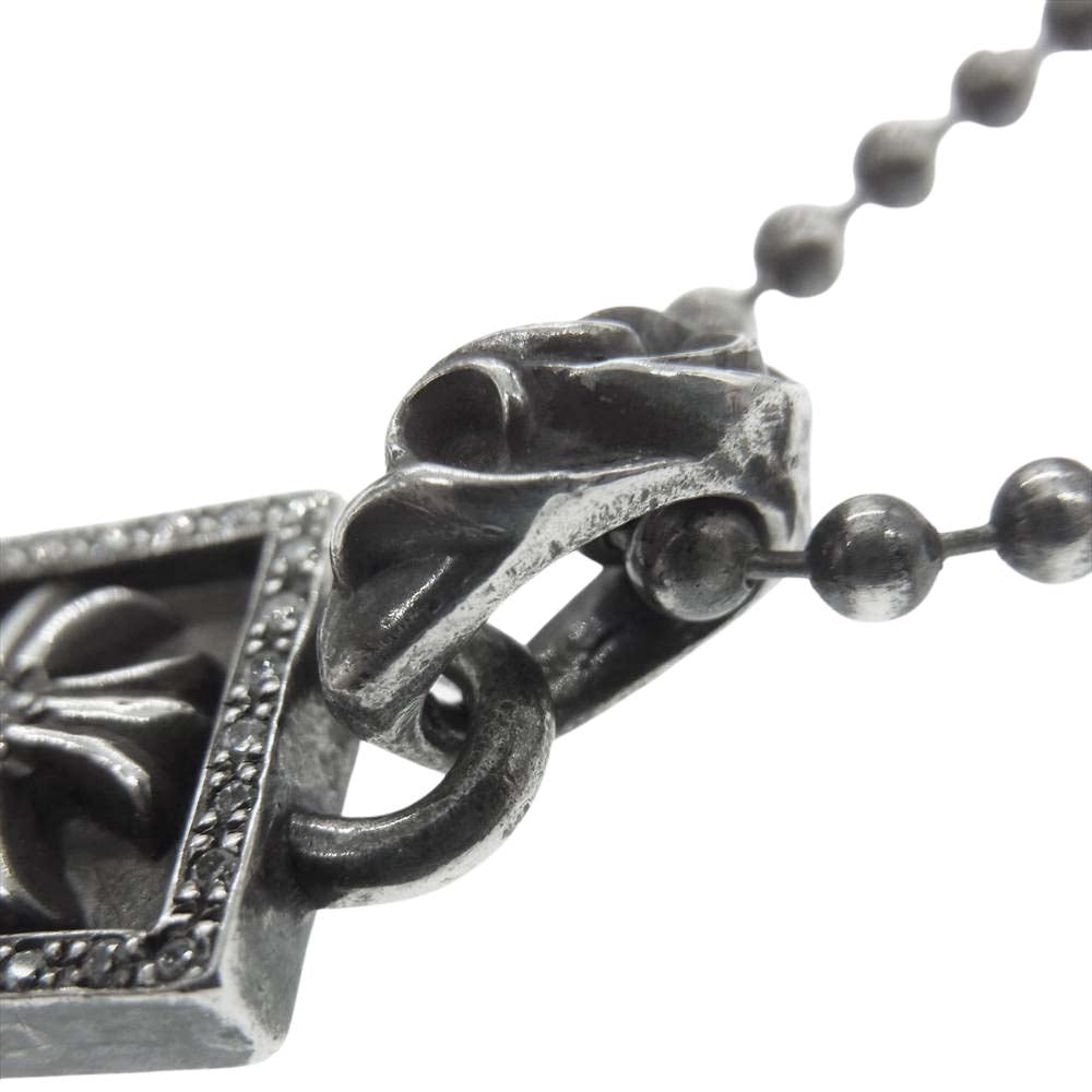CHROME HEARTS クロムハーツ（原本無） FRAMED CH PLUS フレームド CHプラス ダイヤ ネックレス【中古】