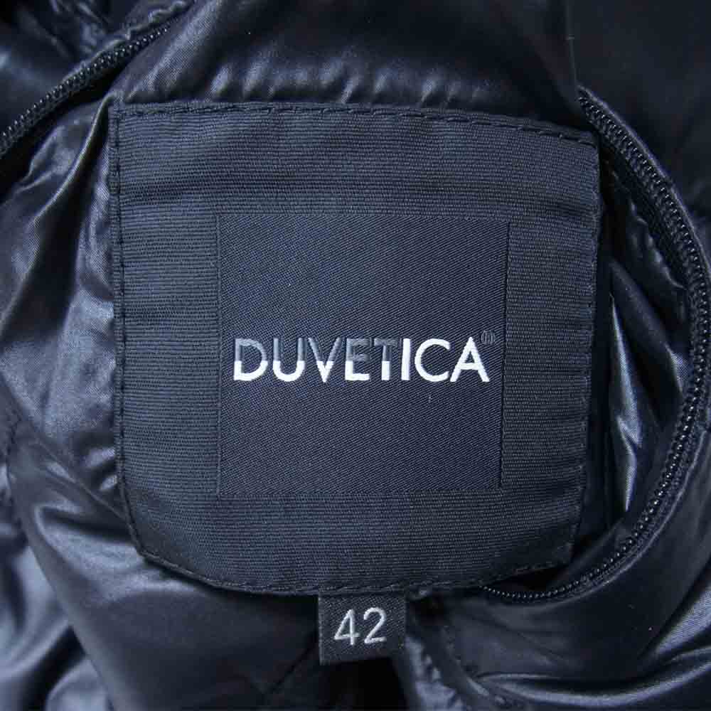 DUVETICA デュベティカ アラン編み リバーシブル ニット ダウンジャケット ブラック系 42【中古】