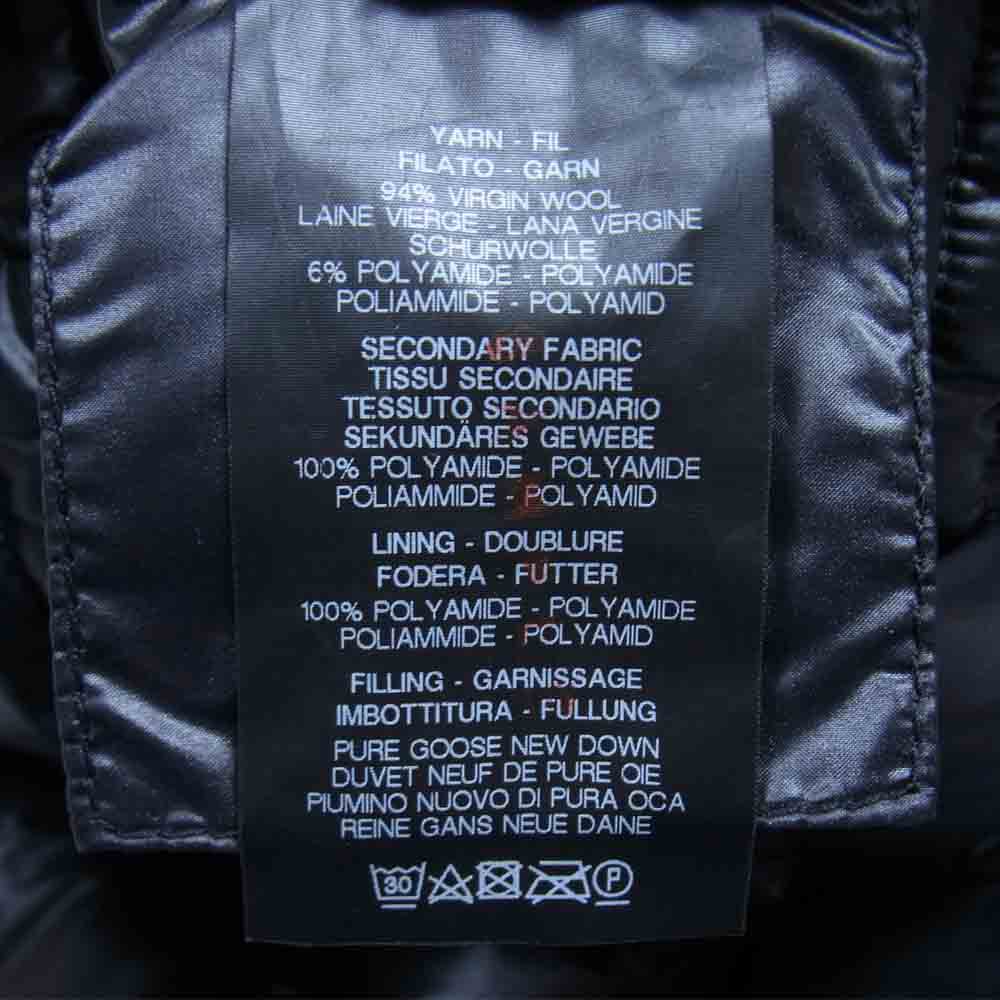 DUVETICA デュベティカ アラン編み リバーシブル ニット ダウンジャケット ブラック系 42【中古】