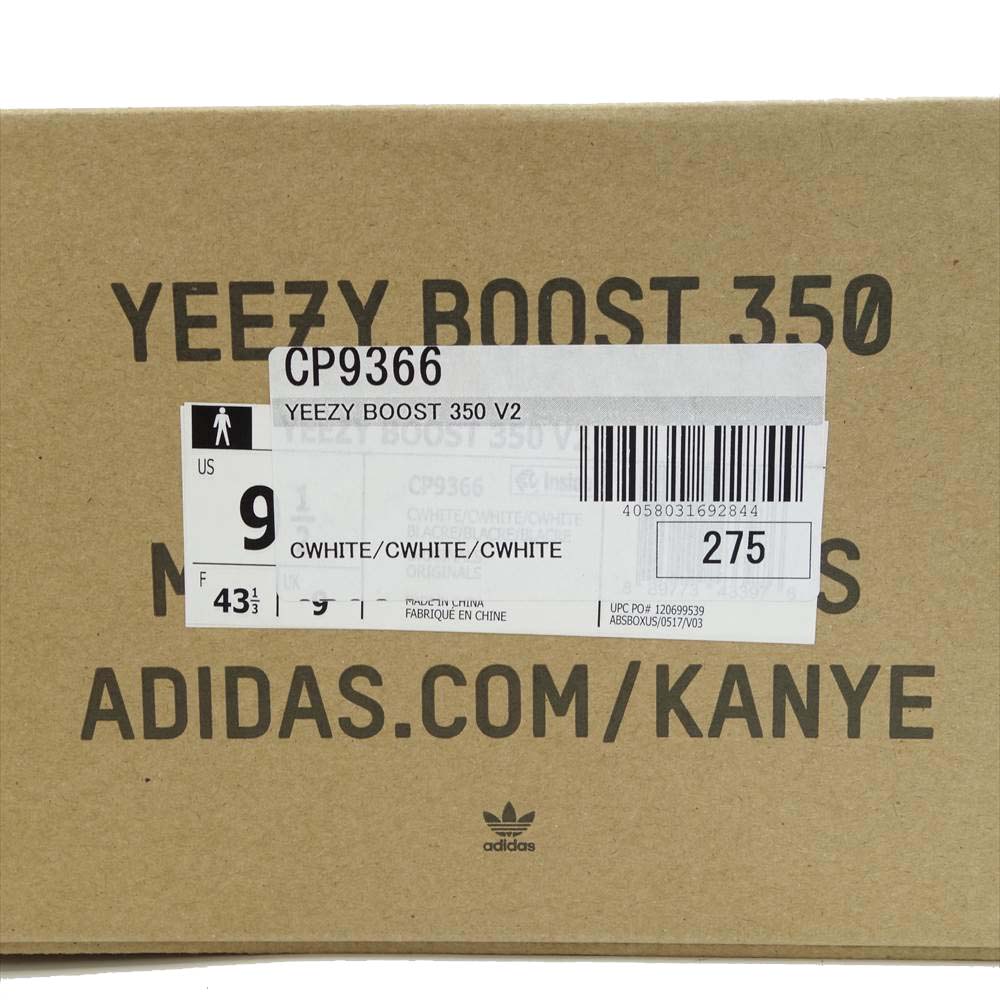 adidas アディダス YEEZY BOOST 350 V2 CREAM WHITE CP9366 イージーブースト クリームホワイト スニーカー ホワイト系 27.5【中古】