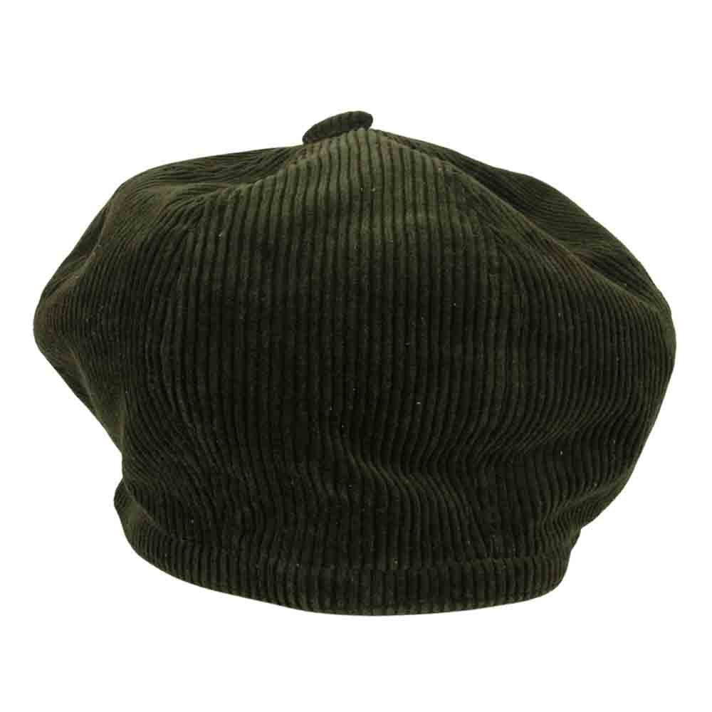 BLACK SIGN ブラックサイン Code CasBeret コーデュロイ ベレー帽 グリーン カーキ系 XL【中古】