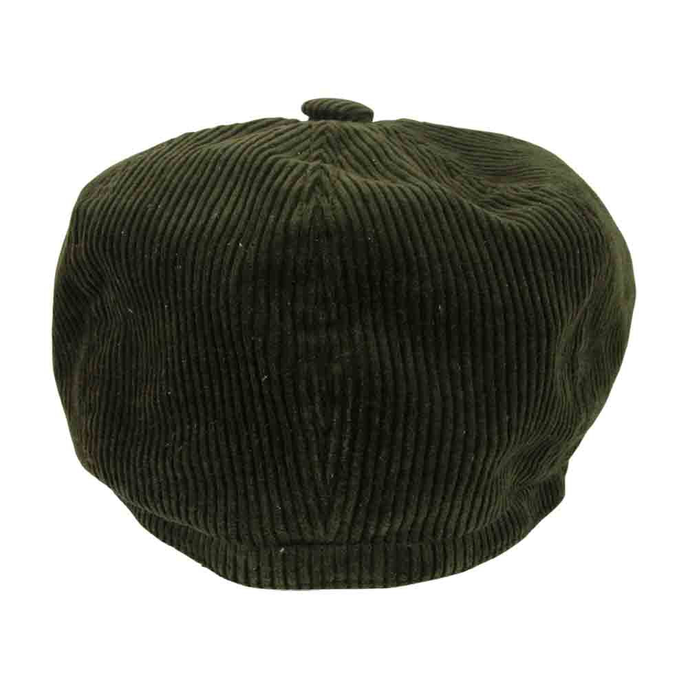 BLACK SIGN ブラックサイン Code CasBeret コーデュロイ ベレー帽 グリーン カーキ系 XL【中古】