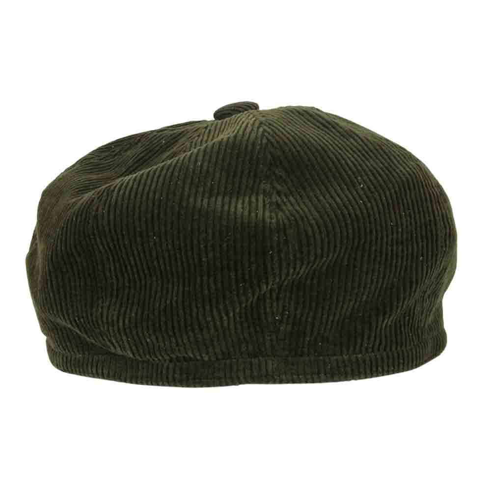 BLACK SIGN ブラックサイン Code CasBeret コーデュロイ ベレー帽 グリーン カーキ系 XL【中古】