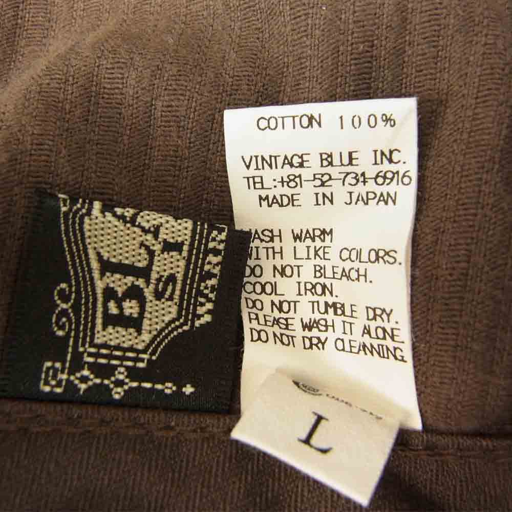 BLACK SIGN ブラックサイン Corduroy Mechanics Cap コーデュロイ メカニック キャップ ワーク キャップ ブラウン ブラウン系 L【中古】