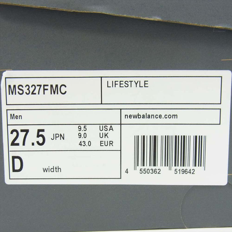 NEW BALANCE ニューバランス × Frank Muller フランク ミュラー MS327FMC スニーカー ライトブラウン系 27.5cm【新古品】【未使用】【中古】