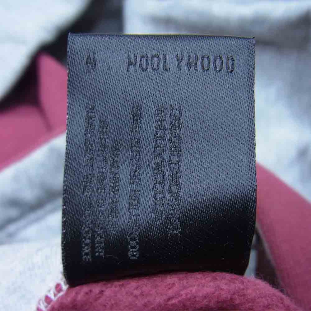 N.HOOLYWOOD エヌハリウッド 19AW 292-CS02-015 BICOLOR ZIP UP HOODIE 袖切替 フルジップ フーディ パーカー バーガンディ 36【新古品】【未使用】【中古】