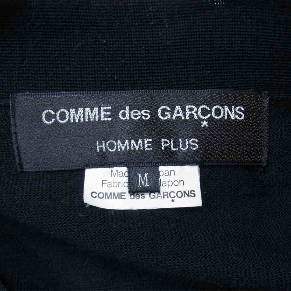 COMME des GARCONS コムデギャルソン HOMME PLUS PE-N002 AD2009 オムプリュス パッチワーク 切替 ウール チェック カーディガン ブラック系 M【中古】