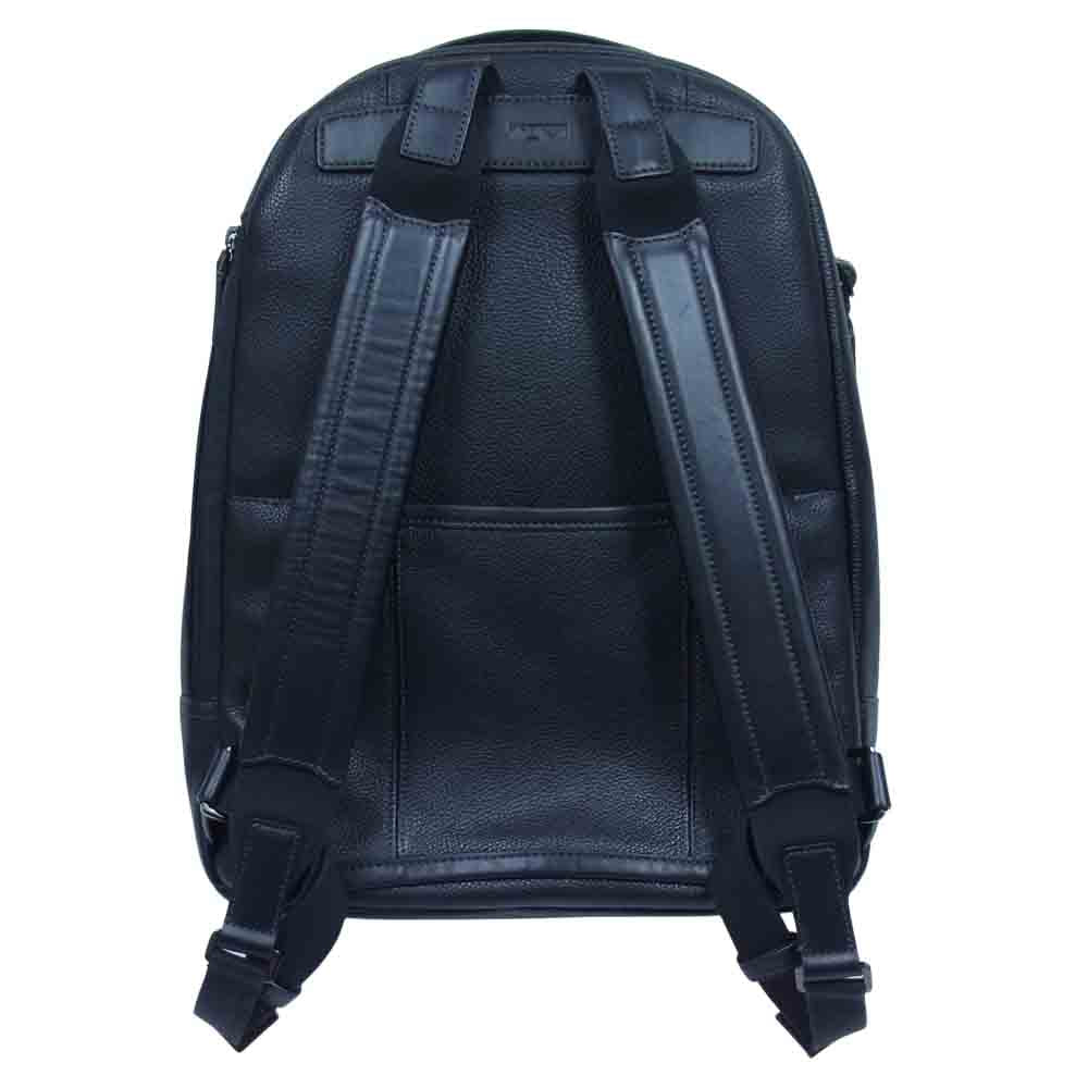TUMI トゥミ 109708 COOPER BACKPACK HARRISON クーパー バックパック ハリソン グレインレザー リュック ブラック系【中古】