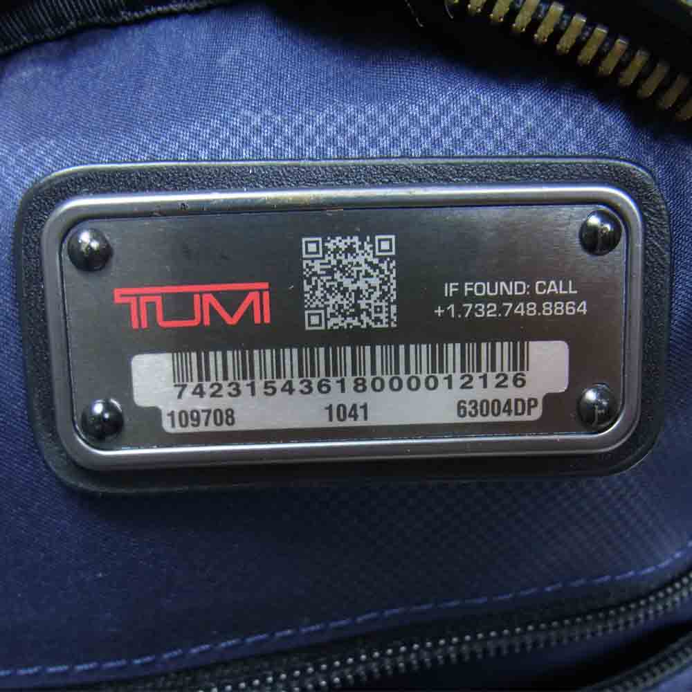 TUMI トゥミ 109708 COOPER BACKPACK HARRISON クーパー バックパック ハリソン グレインレザー リュック ブラック系【中古】