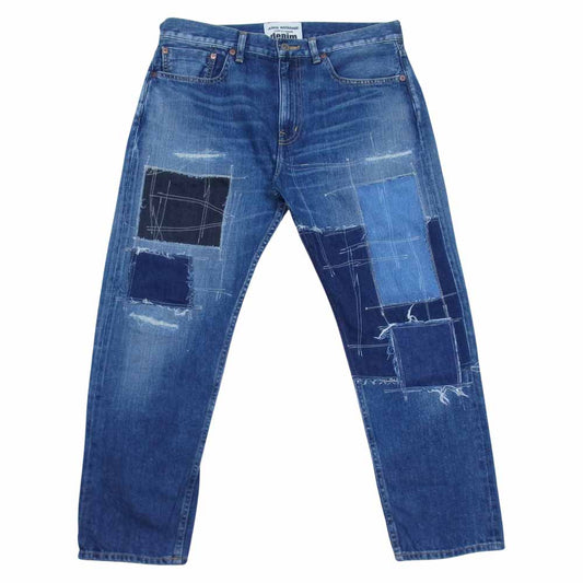 JUNYA WATANABE COMME des GARCONS ジュンヤワタナベコムデギャルソン Denim 21SS XG-P101 AD2020 SLIM PATCHWORK JEANS 再構築 スリム パッチワーク デニム パンツ インディゴブルー系 M【美品】【中古】