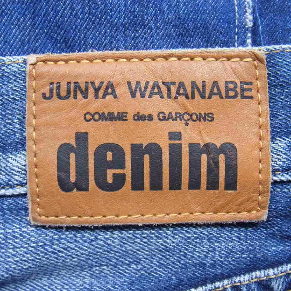 JUNYA WATANABE COMME des GARCONS ジュンヤワタナベコムデギャルソン Denim 21SS XG-P101 AD2020 SLIM PATCHWORK JEANS 再構築 スリム パッチワーク デニム パンツ インディゴブルー系 M【美品】【中古】