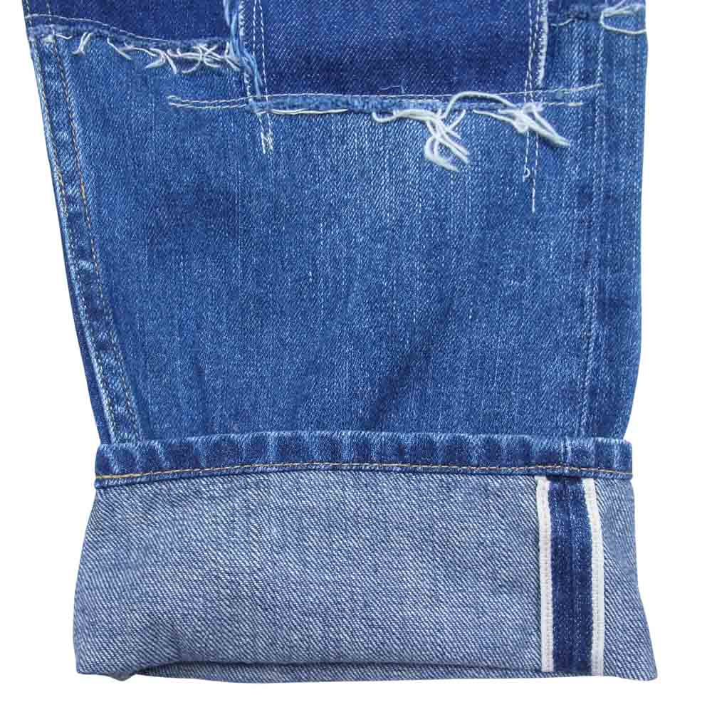 JUNYA WATANABE COMME des GARCONS ジュンヤワタナベコムデギャルソン Denim 21SS XG-P101 AD2020 SLIM PATCHWORK JEANS 再構築 スリム パッチワーク デニム パンツ インディゴブルー系 M【美品】【中古】