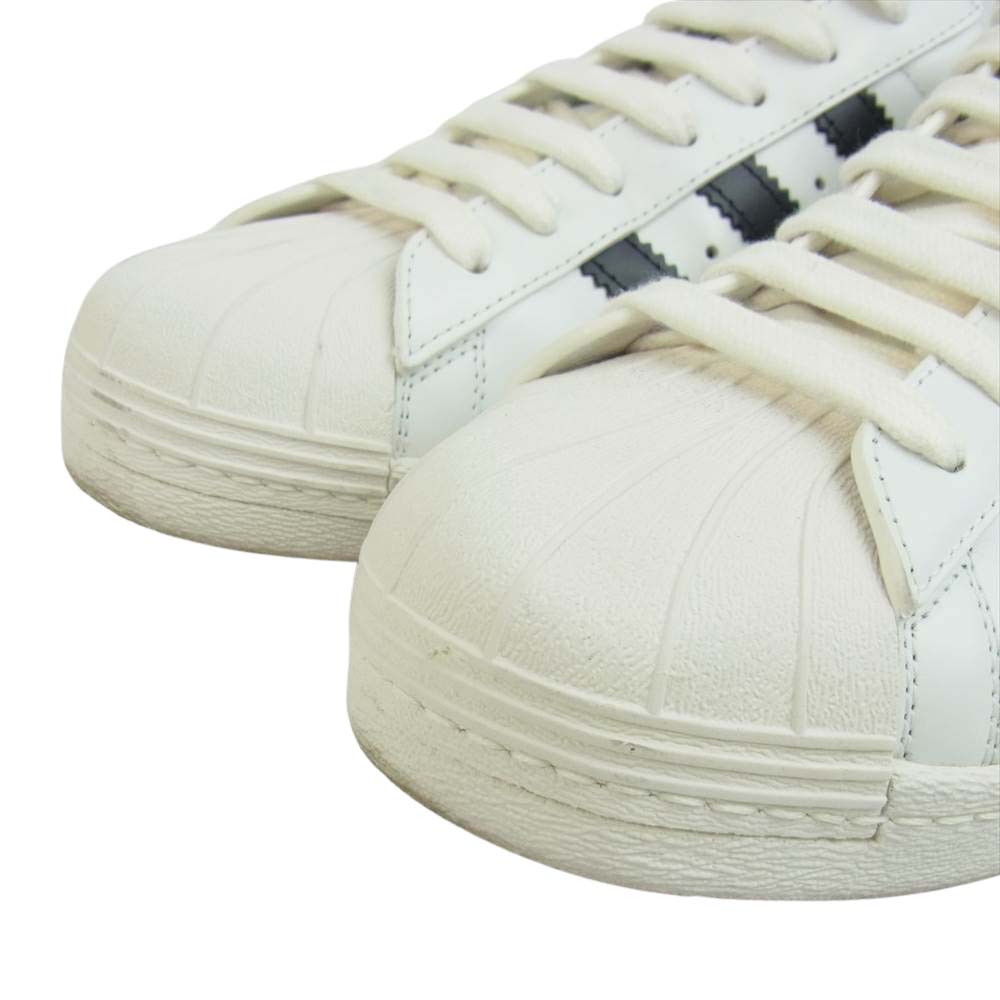 PRADA プラダ × ADIDAS 20SS FW6680 SUPERSTAR アディダス スーパースター ローカット スニーカー ホワイト系 26.5cm【中古】