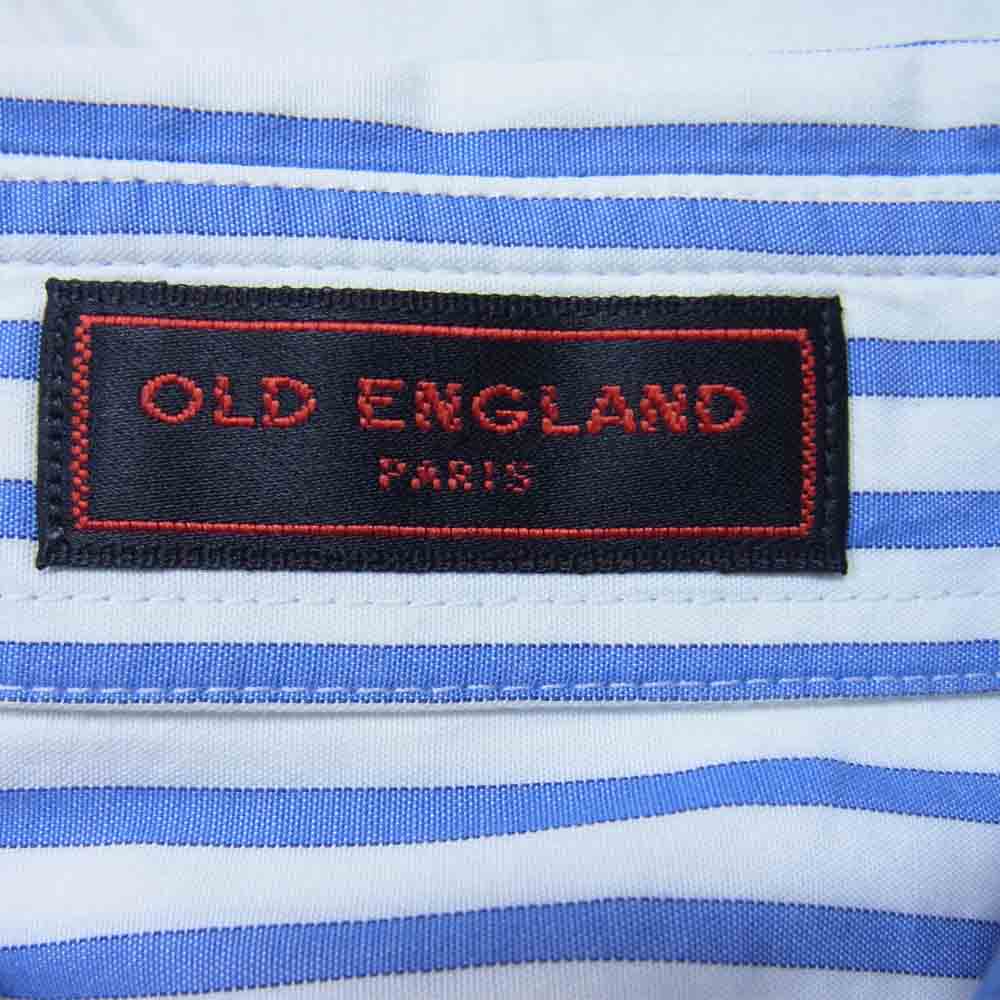 OLD ENGLAND オールドイングランド ストライプ シャツ レディース ブルー系 36【美品】【中古】