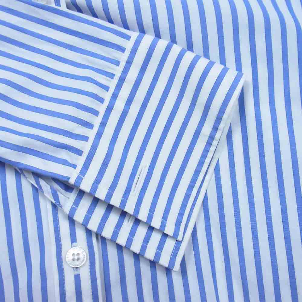 OLD ENGLAND オールドイングランド ストライプ シャツ レディース ブルー系 36【美品】【中古】