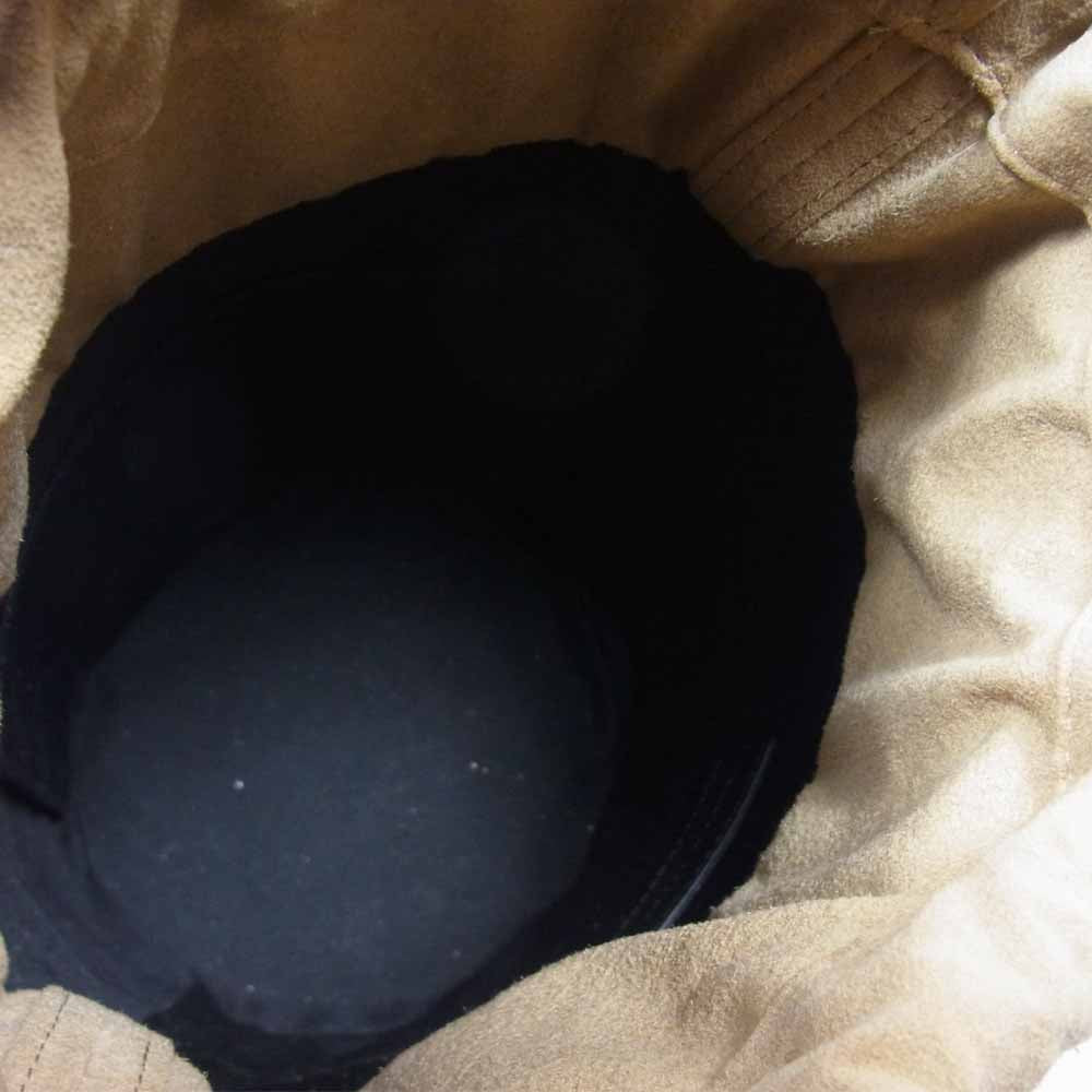 メアリ オル ターナ BOW レザー ハンド バッグ グリーン系【美品】【中古】