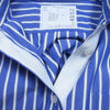 Sacai サカイ 18-04052 裾レース ドローコード ストライプ シャツ ブルー系 2【美品】【中古】