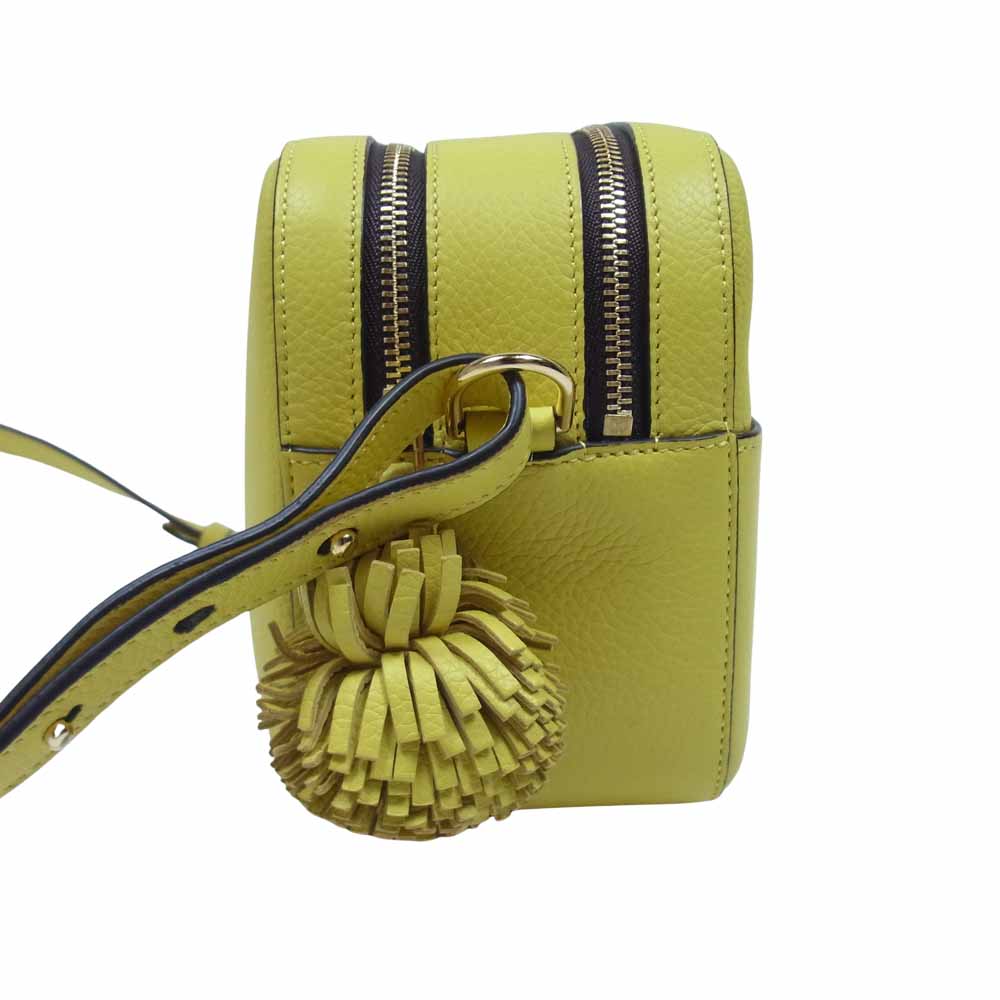 J&M Davidson ジェイアンドエムデヴィッドソン 国内正規品 LIBERTA リベルタ レザー ショルダー バッグ ACACIA YELLOW【新古品】【未使用】【中古】