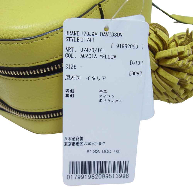 J&M Davidson ジェイアンドエムデヴィッドソン 国内正規品 LIBERTA リベルタ レザー ショルダー バッグ ACACIA YELLOW【新古品】【未使用】【中古】