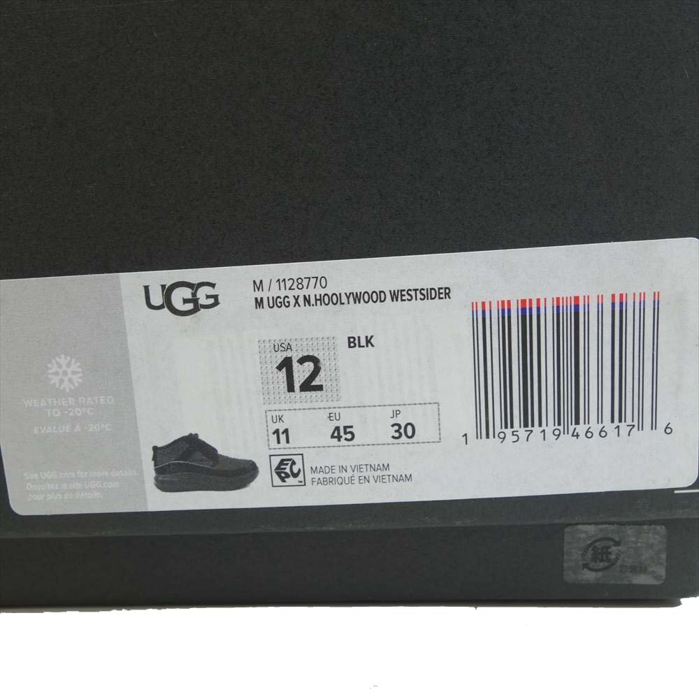 N.HOOLYWOOD エヌハリウッド 1128770 × UGG　アグ― WESTSIDER　ウエストサイダー ブラック系 30【新古品】【未使用】【中古】