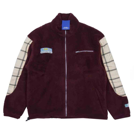 ラスベート 21AW PACC9T027-1 Gosha Rubchinskiy ゴーシャラブチンスキー MENS FLEECE JACKET KNIT フリース ジャケット バーガンディ XL【新古品】【未使用】【中古】