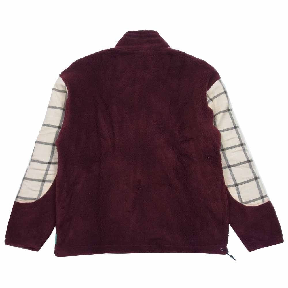 ラスベート 21AW PACC9T027-1 Gosha Rubchinskiy ゴーシャラブチンスキー MENS FLEECE JACKET KNIT フリース ジャケット バーガンディ XL【新古品】【未使用】【中古】